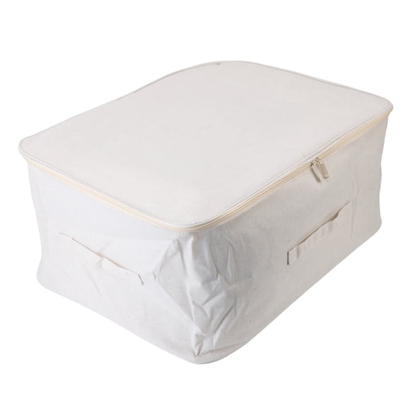 Bolsa De Almacenamiento De Manta De Tela, Contenedor De Almacenamiento De Ropa, Asas Reforzadas Lavables, Resistente Al Desgaste Para Dormitorio