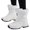 White, variant on Winter Boots for Women Waterproof Snow Boot Womens Mid Calf Zip up Ankle Booties Comfortable Outdoor Walking Hiking Sneakers Black 7.5