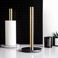 thumbnail image 4 of Gold Paper Stand with Base Roll Toilet Countertop Kitchen A, 4 of 10