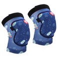 thumbnail image 2 of Équipement de Protection pour Enfants, Genouillères pour Enfants Non Rétrécissant Évacuation de l'Humidité Confortable pour le Patinage à Roulettes pour les Filles pour l'Équitation pour les Garçons pour les Sports de Plein Air Rose, Bleu Foncé, 2 of 8