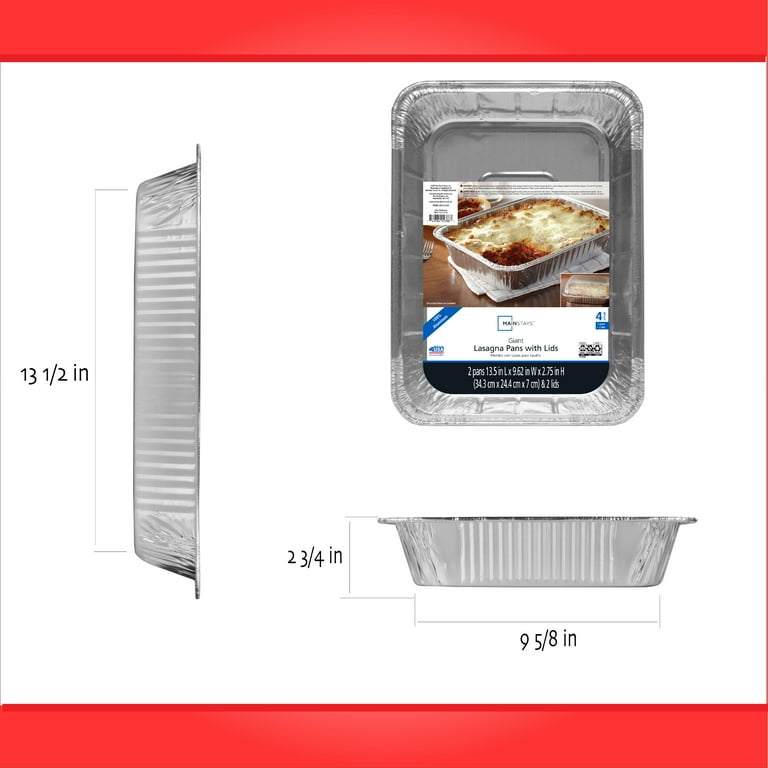 Lasagna pan top with lid
