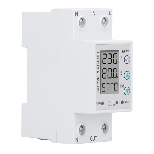 Protectores de Monitoreo de Energía, Protectión de Voltaje Ajustable Proteciones Múltiples Con Selección de Modo de Reinicio para Electrodomisisicos