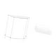 thumbnail image 5 of Mesita de noche de acrílico,Mesa auxiliar de acrílico transparente Mesa auxiliar transparente en capas,Mesa pequeña de acrílico,mesita de noche pequeña,compacta,Cesta de almacenamiento, 5 of 8
