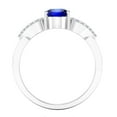 thumbnail image 3 of AoneJewelry 1.40 Carat Oval Shape Tanzanite & Diamond Gemstone Ring In 10K White Gold, 3 of 6