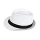 thumbnail image 4 of Sombrero Panamá ligero para hombre y mujer, ideal para ir al trabajo, playa, viajes y calle. Blanco, 4 of 9
