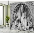 thumbnail image 5 of Ambesonne Grey Shower Curtain, Nymph Octopusrt, 69"Wx75"L, Grey, 5 of 5