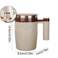 thumbnail image 1 of Rechargeable Self Stirring Coffee Mug, Capacity 380mL Automatic Magnetic Self Stirring Electric Coffee Mug, Stainless Steel Automatic Stirring Cup with Lid, 1 of 6