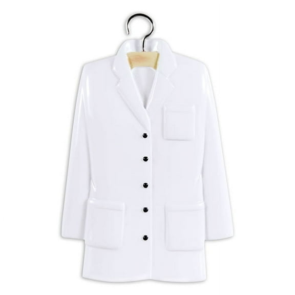 New Medical Lab Coat Personalized Christmas Ornament DO-IT-YOURSELF
