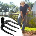 thumbnail image 5 of All-Steel Four-Tooth Hoe | Heavy-Duty Iron Tillering Nail Scarifying Rake | Thickened Garden Cultivation & Weeding Tool | Enhanced Soil Aeration | Durable Agricultural Equipment | 1 Piece, 5 of 6