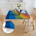 thumbnail image 2 of Awypu Walking on a Rainbow Square Tablecloth, Great for Home Kitchen/Parties/Holiday Dinner, 100% Polyester Fiber 40*40, 2 of 8