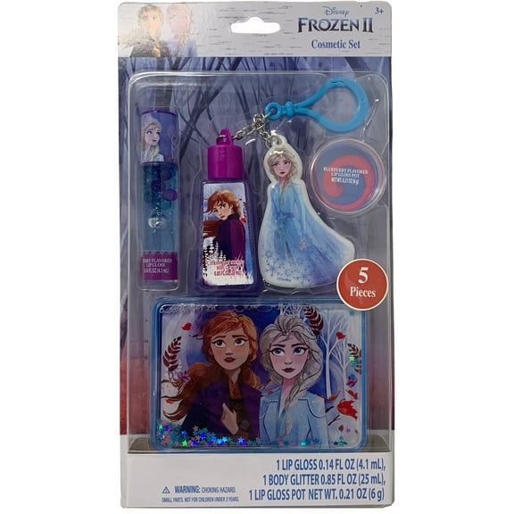 Frozen 2 Cosmetic Set with Mini Body Glitter 0.85 OZ in Box