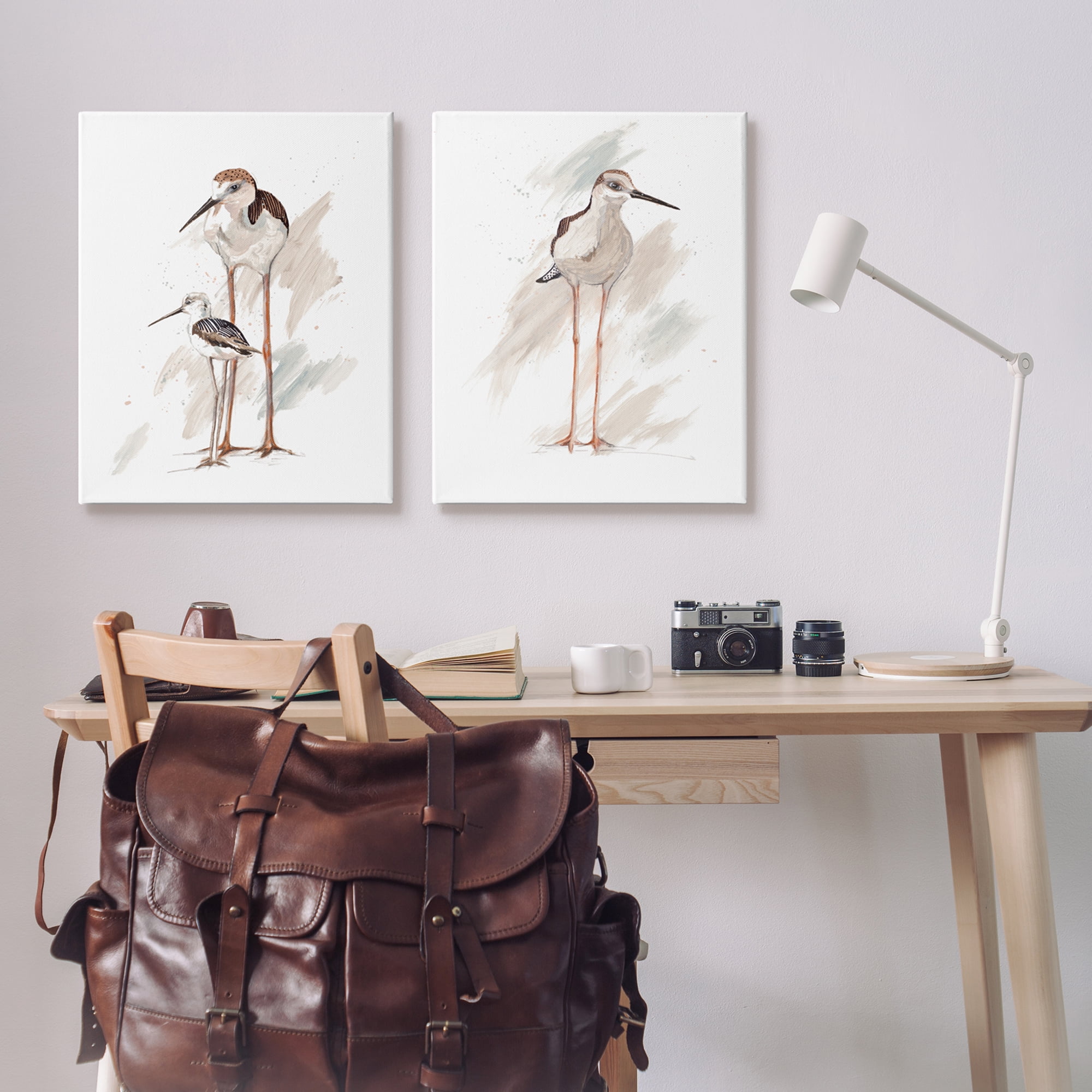 Stupell Industries Sandpiper Bird Family Sunny Beach Coastal Bird ,24 x 30, Design by Patricia Pinto