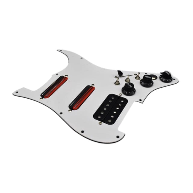 Milaget Pickguard Pré-Câblé pour Guitares Électriques Blanc