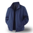 thumbnail image 3 of WRKEKC Windbreaker Jackets for Men Stand Collar Long Sleeve Zip-Up Bomber Outerwear Solid Plain Design for Everyday Outdoor Occasions, 3 of 4