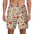 thumbnail image 2 of Goofa Thanksgiving Food Printed Men's Swim Trunks Board Shorts Quick Dry Mens Swimming Trunks with Compression Liner,Breathable Fit Hawaii Beach Shorts-3X-Large, 2 of 9