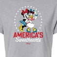 thumbnail image 3 of Disney - Americana - Americas Sweethearts - Juniors Cropped Cotton Blend T-Shirt, 3 of 5