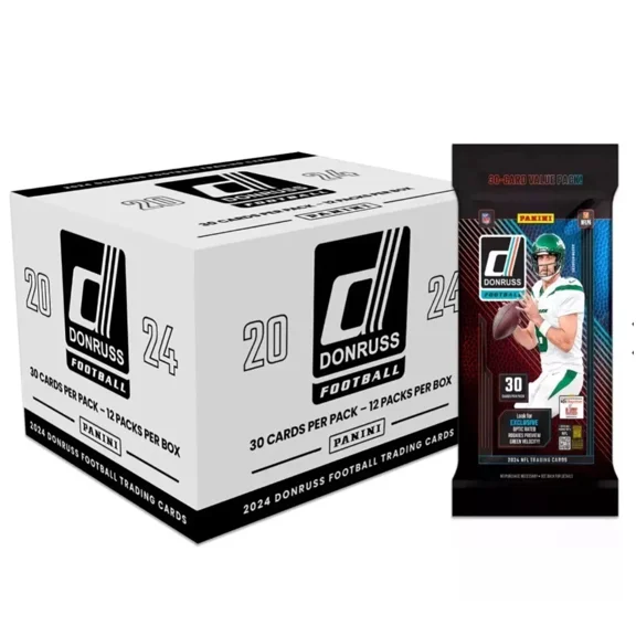 2024 Panini Donruss Football Fat Pack Box (Cello Value) 12 Packs