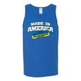 thumbnail image 4 of Made In America With Ukrainian Parts Mens Graphic Tank Top, Royal, XX-Large, 4 of 4