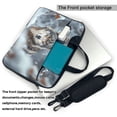 thumbnail image 2 of Lsque Majestic Snowy Wolf Pattern Laptop Bag – Portable & Slim Single-Shoulder Computer Case with Adjustable Strap, Protective, Lightweight for 13”/14”/15.6” Laptops, 2 of 8