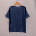 thumbnail image 4 of Breathable Linen Tops for Women Beach Vacation Flowy Summer Outfit, 4 of 6