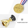 thumbnail image 2 of Juego de Trofeos y Medallas de 96 Piezas, Copa de Trofeo de PláStico Dorado de 24 Piezas y Medallas de 24 Piezas para Premios Deportivos para NiñOs, Favores de Fiesta, 2 of 6