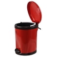 thumbnail image 5 of Ortodayes 1 Pack Trash Can with Foot Pedal, Plastic Garbage Bin with Lid, Red, 5 of 5