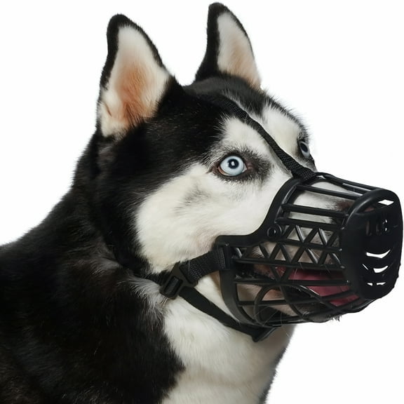 GASTROPOD Basket Dog Muzzle for Large Medium Small Dogs, Cage Muzzles to Prevent Biting Chewing Licking Scavenging, Mouth Cover with Adjustable Strap for Vet Visits, Grooming, Walking