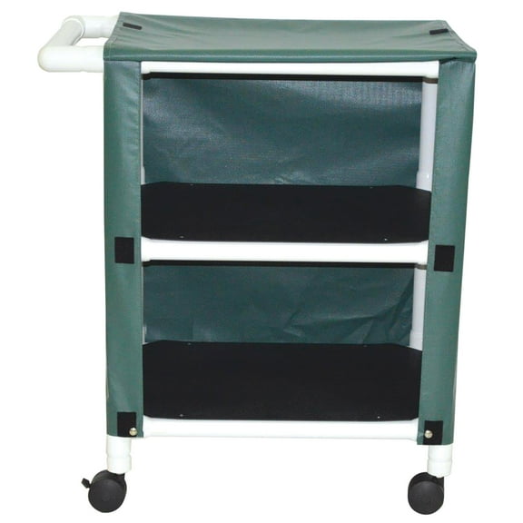 MJM International 325-2C Mini 2 Shelf Linen Cart