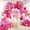 Pink, variant on Royal Blue and Yellow Balloons Arch Kit 166pcs with Star, Royal Blue and Yellow White Balloon Garland Kit for Birthday Bridal Baby Shower 2026 Graduation Wedding Fathers Day Party Decor