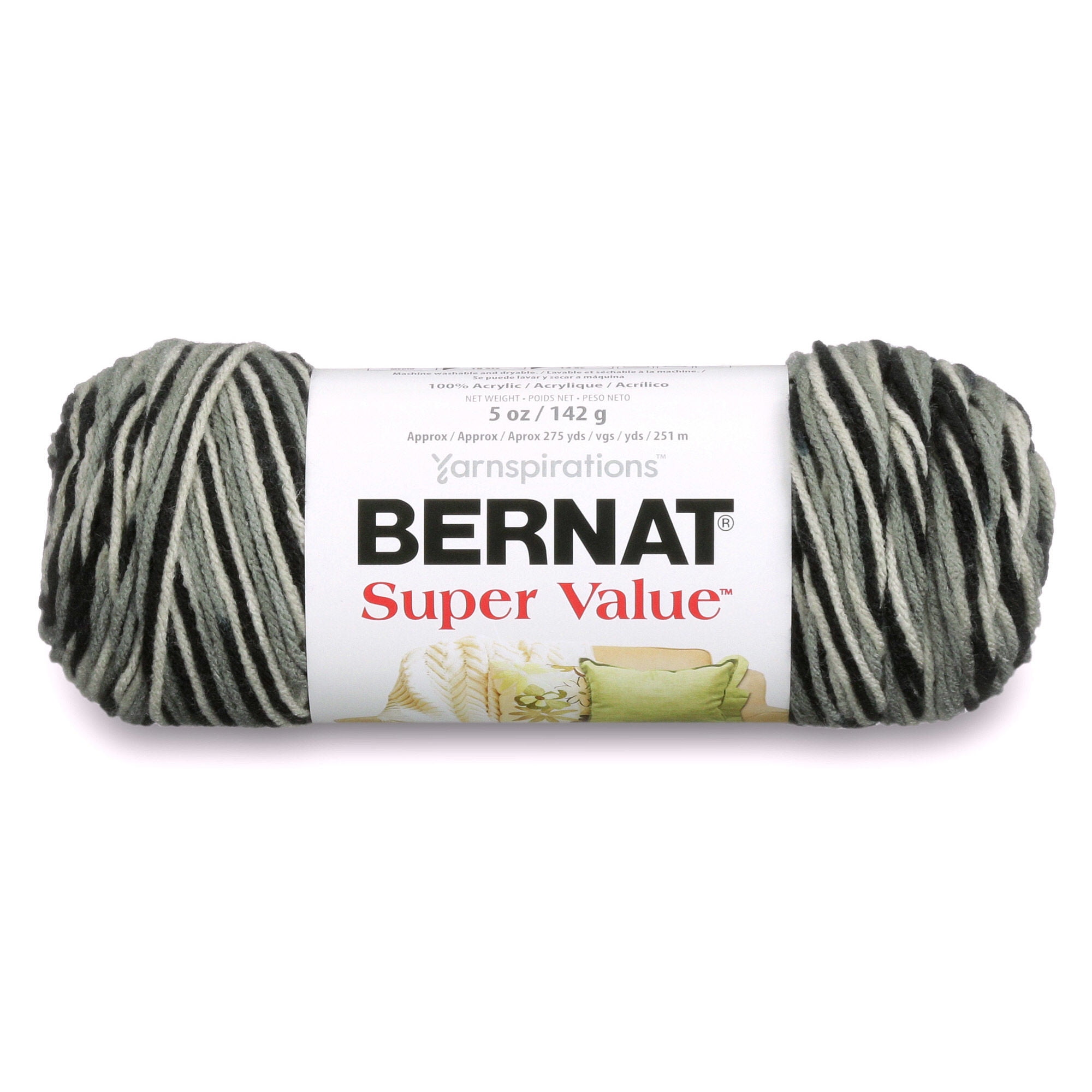 Shore Line - Bernat Super Value Big Stripes Yarn Spinrite Best Price 