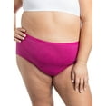 thumbnail image 3 of Fit for Me by Fruit of the Loom Women's Plus Size 360 Cotton Stretch Brief Underwear, 6+1 Bonus Pack, 3 of 10