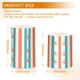 thumbnail image 6 of Yayeee Flameless Candles with Remote Flickering Battery Operated Multi Color Changing, Simple Nautical Pattern, 6 of 7
