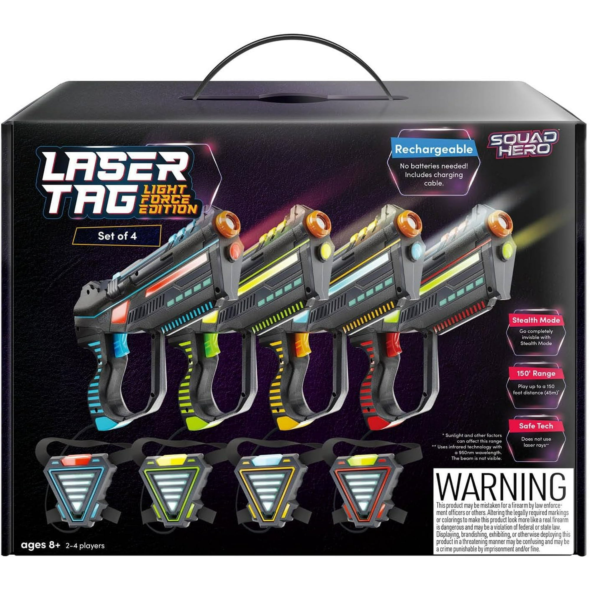 Rechargeable Laser Tag Set for Kids Teens Adults with Gun Vest Sensors Fun Ideas for Age 8 Year Old Cool Toys Teen Boy Games Outdoor Teen Walmart
