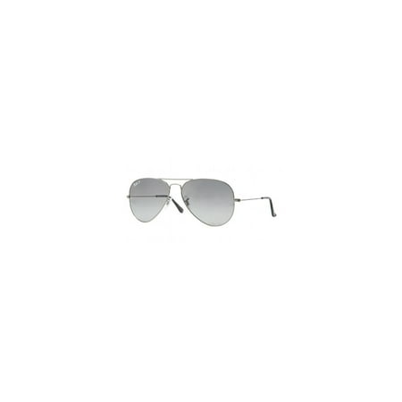 UPC 805289467076 product image for Ray-Ban Men s Gradient Aviator RB3025-004/78-55 Silver Aviator Sunglasses | upcitemdb.com