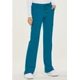thumbnail image 4 of Heartsoul Love Always Scrubs Pant for Women, Low Rise Drawstring, HS025T, XS Tall, Caribbean Blue, 4 of 7