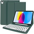 thumbnail image 1 of Pour iPad Mini 5e 4e 3e 2e 1re avec Clavier Coloré Support en Cuir Étui Clavier Sans Fil pour Tablette 7.9 Pouces Clavier en Cuir d'Arabe, 1 of 6