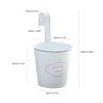 thumbnail image 3 of Tin Flower Bucket with Hook Flower Pot Wall Metal Flower Pot Garden Decorative Flower Pot, 3 of 12