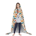 thumbnail image 3 of Honeii Falling Pumpkins On Car Print Poncho Cape, Cloak Coat, Snuggly Hooded Wearable Blanket, Hooded Cape For Teenagers,Halloween Costumes-Large, 3 of 7