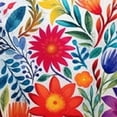 thumbnail image 6 of HAOXIT Flowers and Plants Tablecloth Bright Colors Autumn-Summer Botanical Elements Round Table Cloth Protector Proof Table Cover 42-46, 6 of 8