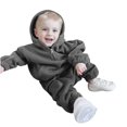 thumbnail image 3 of Sngxgn Boy's 2 Piece Outfit Color Block Drop Shoulder Pullover Sweatshirt and Jogger Sweatpants(Black,130), 3 of 8