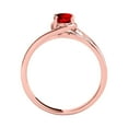 thumbnail image 4 of AoneJewelry 1.40 Carat Garnet and Diamond Ring In Solid Rose, White & Yellow Gold, 4 of 5