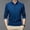 Blue, variant on Polo Shirt Men Long Sleeve Button Polo Tees Loose Fit Blue Men Fashion Tops