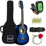 Best Choice Products 30" Kids Acoustic Guitar Beginner Starter Kit with Tuner, Strap, Case, and Strings, Blue burst