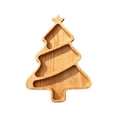 thumbnail image 2 of Christmas Decorations Indoor Outdoor, Shaped Divided Serving Tray for Snack Candy and Nut Mix, Rustic Accent for Table Counter Party, 2 of 6