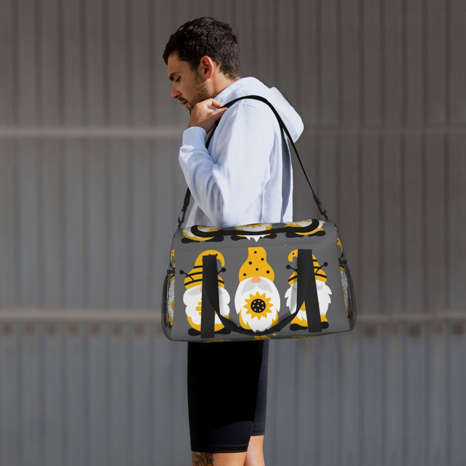 Fuzoiu Bee Kind Print Travel Duffle Bag,Carry On Tote Bags,Duffel Bag,Sport Gym Bag, Hospital Bag for Labor and Delivery, Overnight Bag,Luggage Bag