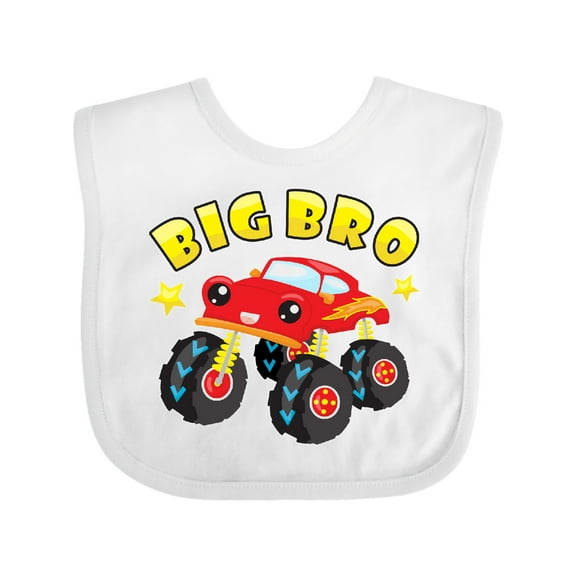 Inktastic Monster Truck Big Bro Boys Baby Bib