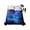 Multicolor, variant on Blue Purple Sky King Size Flat Sheet, Wrinkleproof & Fadeproof Cooling Flat Bed Sheet Only, Abstract Modern Stars Space Breathable Soft Bedding Top Sheets 105 x 98 Inches