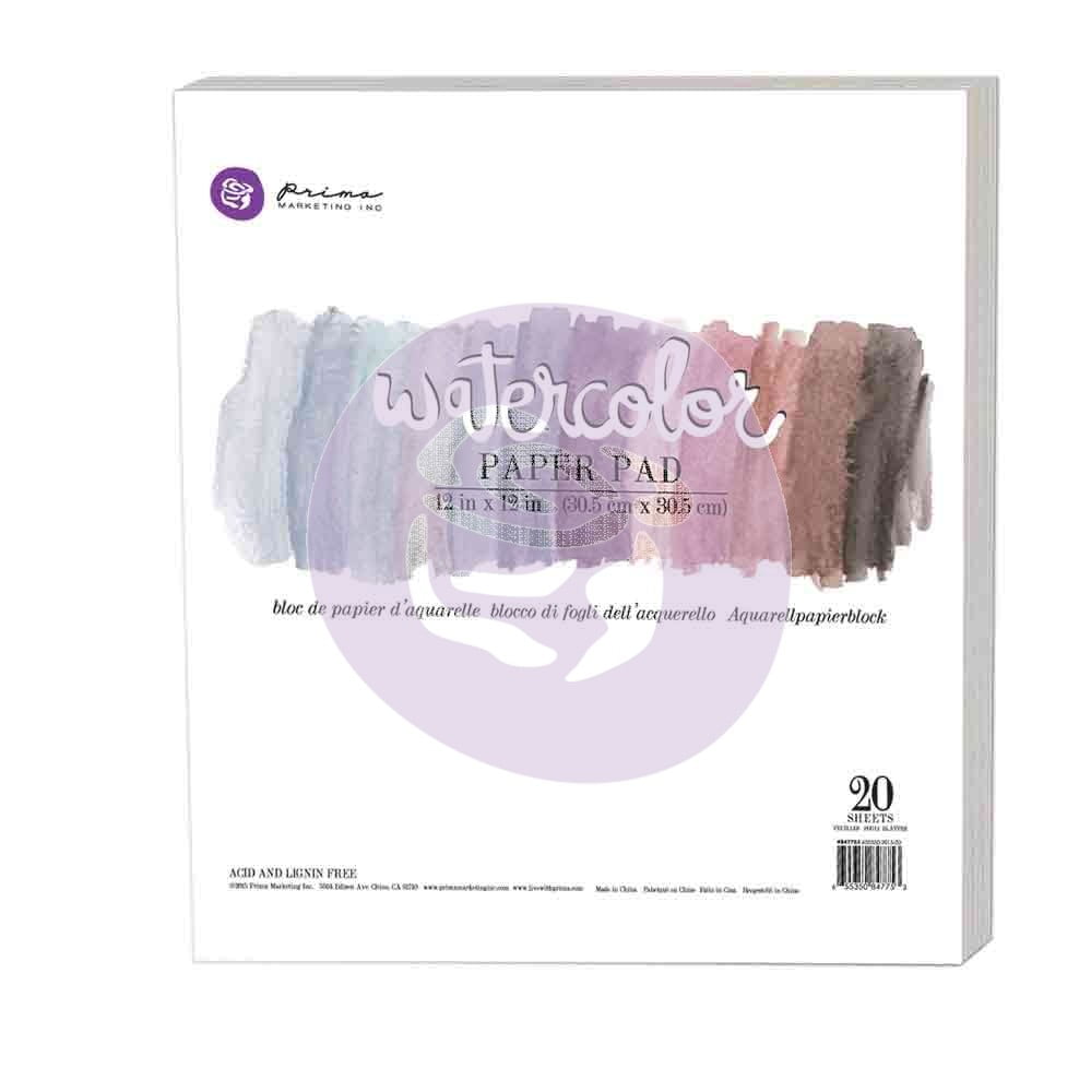 12x12 watercolor paper pad 20pc