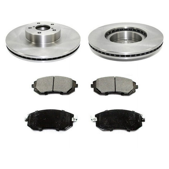 Front Brake Pad and Rotor Kit - Compatible with 2009 - 2010 Subaru Forester