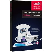 Koala Sublimation Paper 120 Sheets No Pizza Wheel for Personalize Your Gift 120gsm 11x17inch